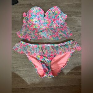 Lauren James Floral Bikini - Pink and Green